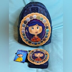 Loungefly x Coraline Lenticular Backpack & Wallet Set